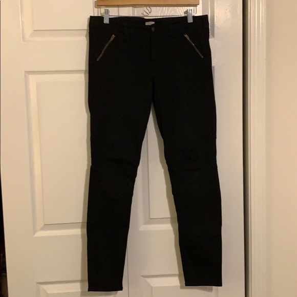 black moto denim jeans